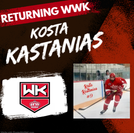 🏒🏒WELCOME BACK🏒🏒
WWK would like to welcome back Kosta Kostanias to the team!
