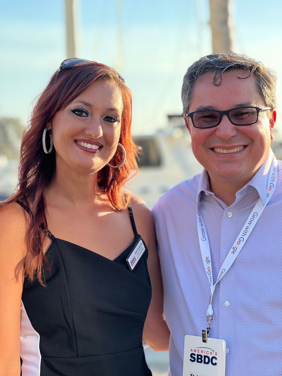 SDSBDCNetwork's tweet photo. Just basking in the glow of our #StateStar @ #SBDC2022. Our entire network is star-studded & this homecourt celebration in SD feels extra-special. Danielle posed for us w/ her mom & director Danny Fitzgerald. Week off to a great start. Read more about her! https://t.co/aNYDB4feZT https://t.co/jT2w5ivLia