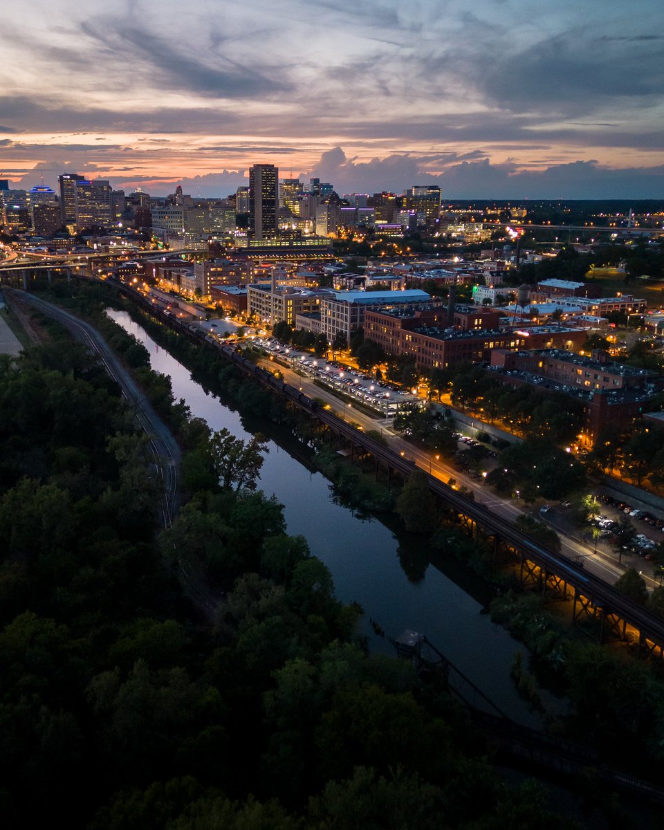 Sunset over Shockoe Bottom, Richmond VA