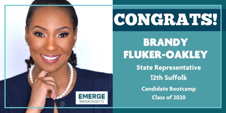 EmergeMass's tweet photo. Congratulations #EmergeMA Class of 2020 @TeamBrandy617 on her primary election for State Representative, 12th Suffolk!  On to November!

#EmergeNOW #EmergeWorks #MApoli #Elections2022 #ElectionDay￼ #electionday2022 https://t.co/AivlOTUicf
