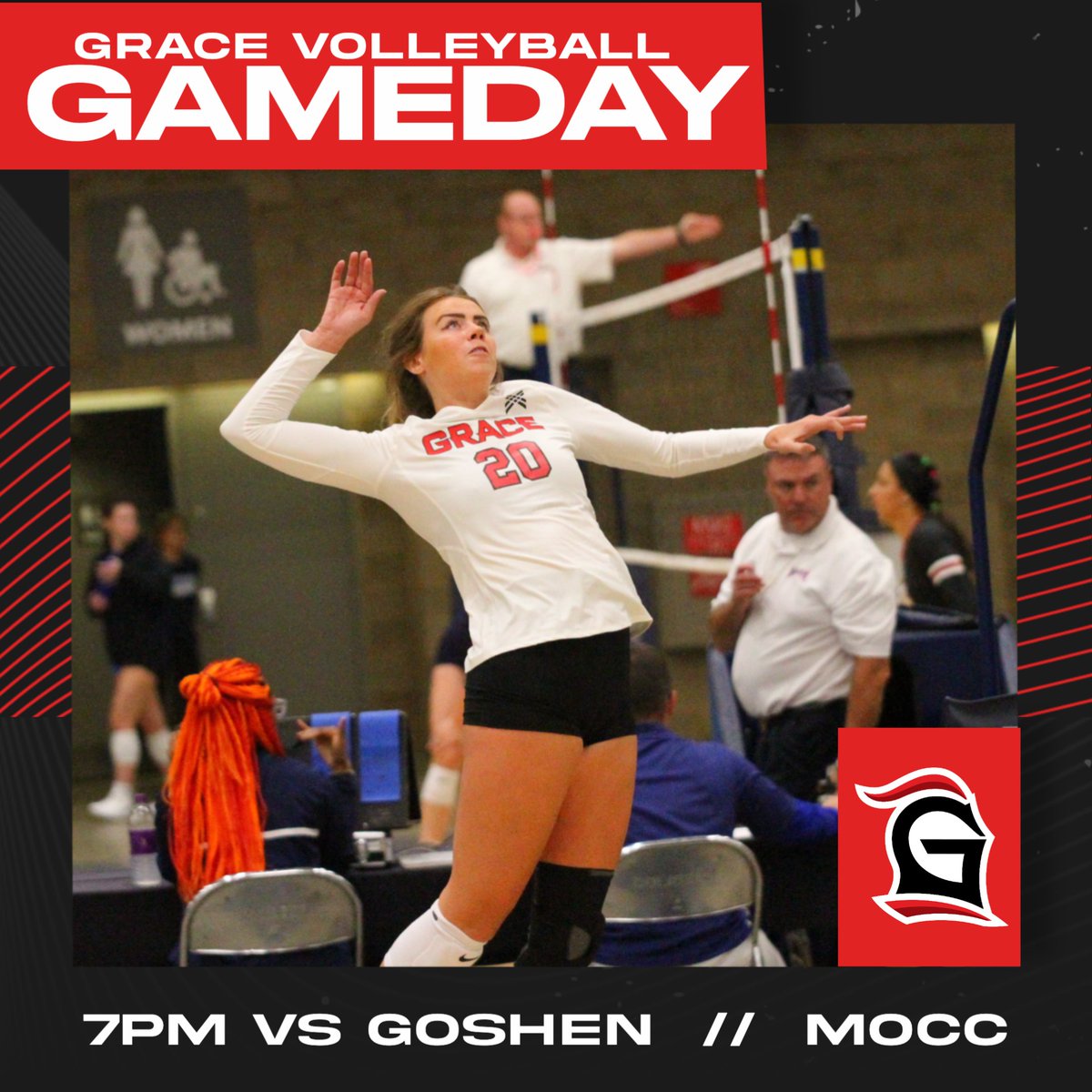 GraceLancers's tweet photo. It's the HOME OPENER for @GCVB_Lancers!
Don't miss the Lady Lancers at 7pm as they take on Goshen.

#LancerUp #MakeHimKnown #ForOneAsOne https://t.co/2RQqfBBDpV