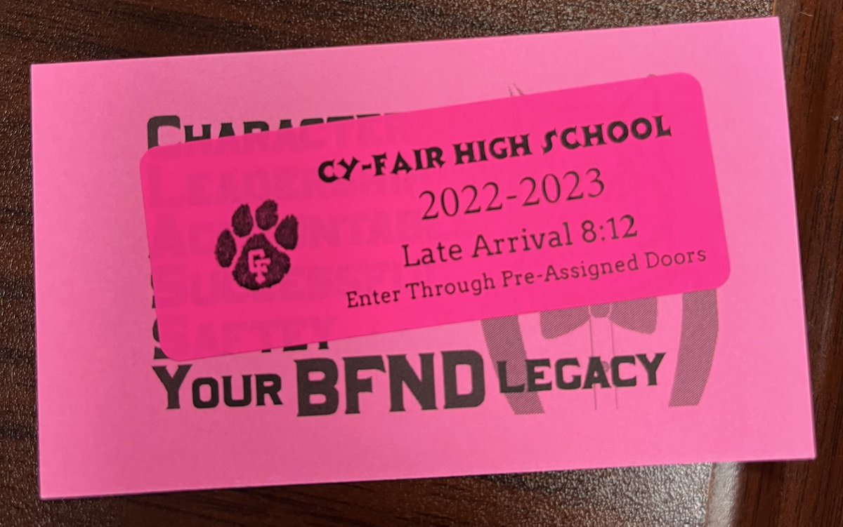 CyFair_BFND's tweet image. Seniors- late arrival, early release and double early releases passes handed out in Code of Conduct Assemblies this week.  #keepingitclassy @CyFair_PBIS @RiccaMeyers @radele333 @RStephenCFISD @william_uhd @Smlyle @CFAnaMartin