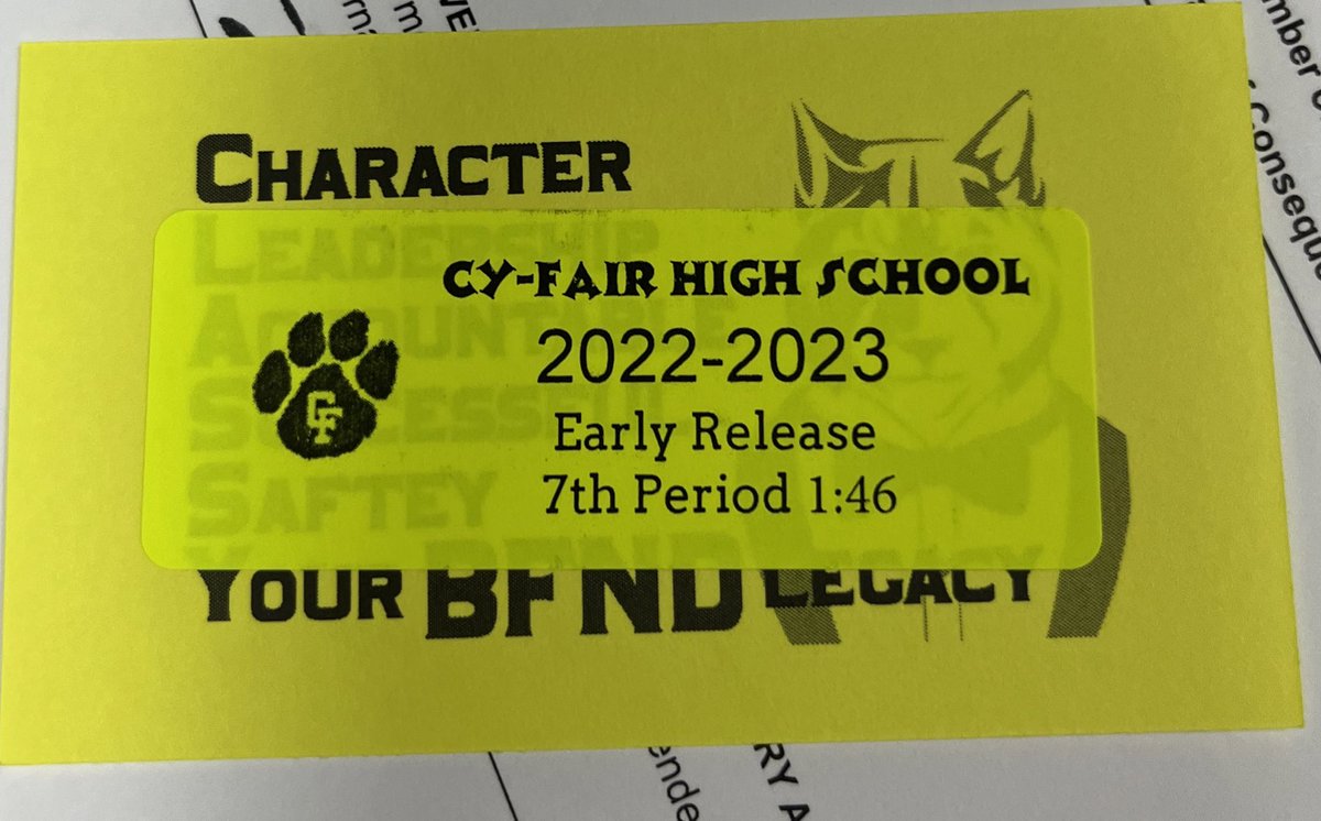 CyFair_BFND's tweet image. Seniors- late arrival, early release and double early releases passes handed out in Code of Conduct Assemblies this week.  #keepingitclassy @CyFair_PBIS @RiccaMeyers @radele333 @RStephenCFISD @william_uhd @Smlyle @CFAnaMartin