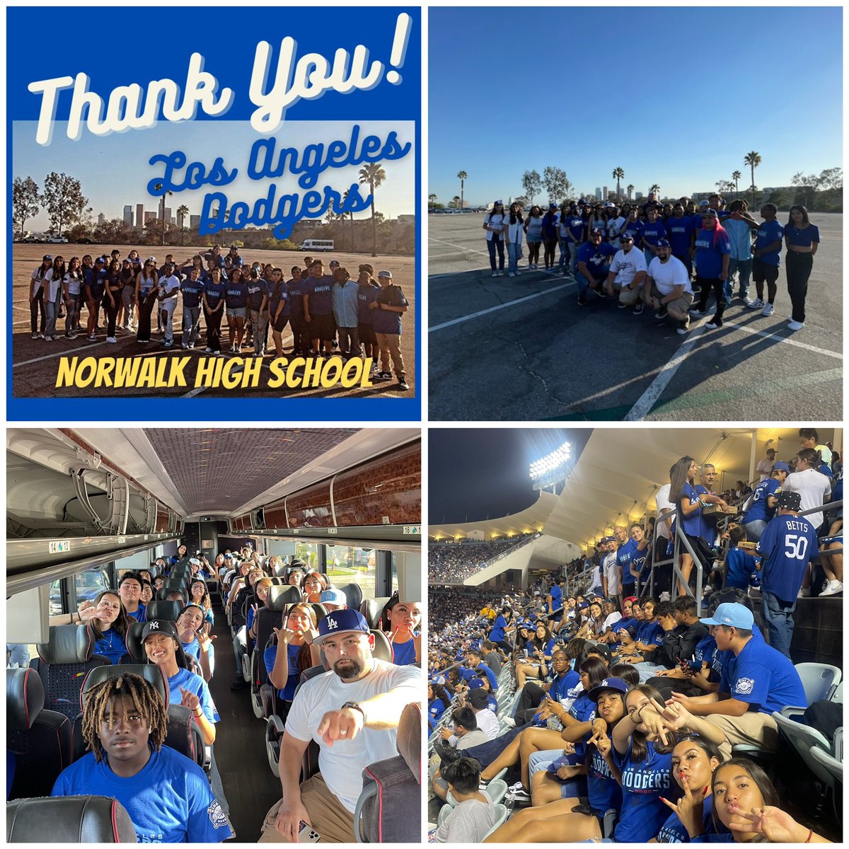 OfficerB_NLMUSD's tweet photo. The Kids 4 Dodgers baseball provided a great opportunity for students at last nights @Dodgers game. Thank you to the chaperones that volunteered their time.#repost  #k4db #dodgers #nlmusd #communityrelations @norwalk_high @dr_newcomb @corvallisms @NLMUSD_Alt_Ed @sanchezdragons https://t.co/OPQHyGOrG5