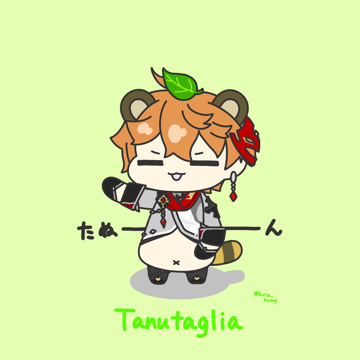 タルタリア(原神) 「#上手い下手は別にして自分の絵柄のここが好きをフォロワーさんが教えてくれる そう」|こたのイラスト