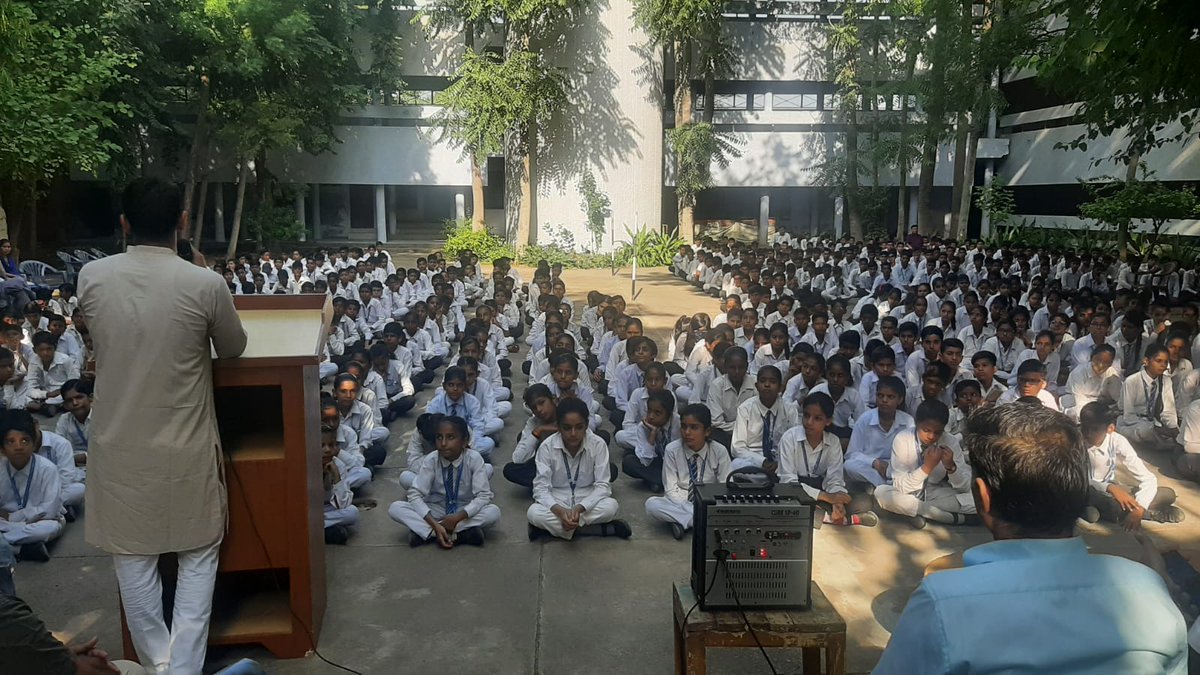 HaryanaAbvp's tweet photo. .@AbvpMahdgHr जिले द्वारा मॉडल संस्कृति स्कूल नारनौल में सदस्यता अभियान चलाया गया।
#JoinABVP 
#membershipdrive2022 https://t.co/5LuIpxeaRB