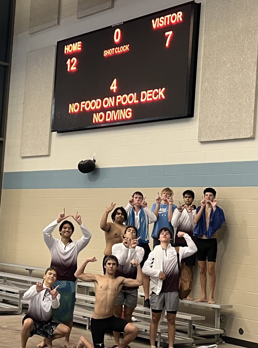 RanchSwim's tweet photo. GR boys won their first ever water polo 🤽‍♂️ game against Kempner tonight w only 10 players!  Way to represent for the ranch boys! #WeAreGR @WeAreGRHS 💪🏼 https://t.co/Bh8fU6Xb2a