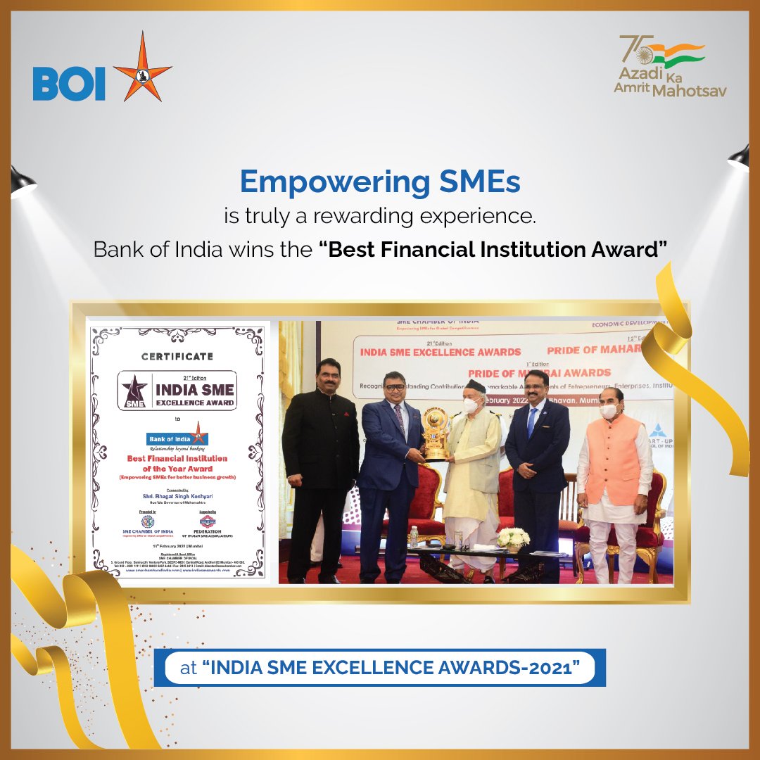AshishTekale_'s tweet photo. 𝐎𝐮𝐫 𝐌𝐨𝐭𝐡𝐞𝐫 𝐈𝐧𝐬𝐭𝐢𝐭𝐮𝐭𝐢𝐨𝐧 @BankofIndia_IN Received various Awards of Excellence.
We BOIANS Feel Proud Celebrating 117th Foundation Day of our Beloved Institution. @BankofIndia_IN
Playing Major Role in Nation Building
#WeLoveBankofIndia 
#Relationshipbeyondbanking https://t.co/ugJNCDCLCa