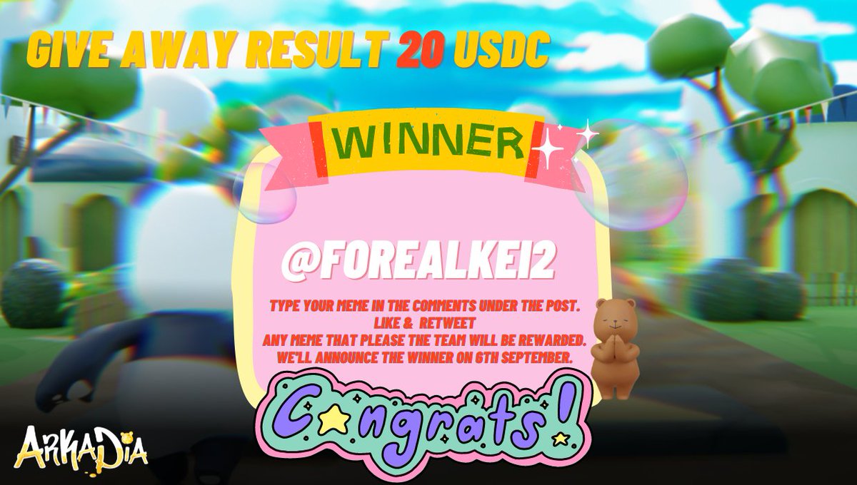 Arkadia🧸NFTGame 🍭🍯 tweet media