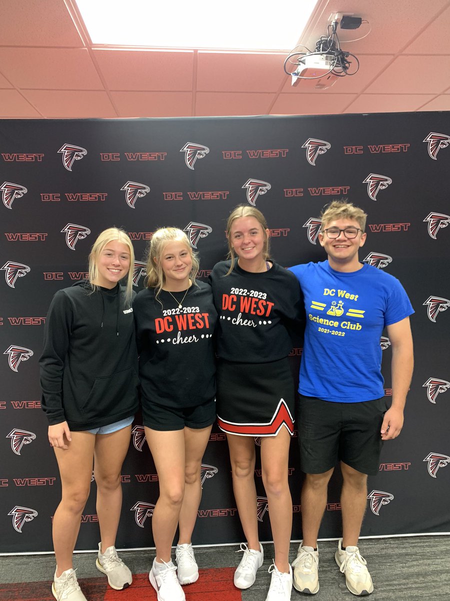 DcwestFBLA's tweet photo. Congrats to this year’s FBLA officers!
President: Lily, Vice President: Claire, Treasurer: Anna, and Secretary: Gage https://t.co/g9WSAQnto8