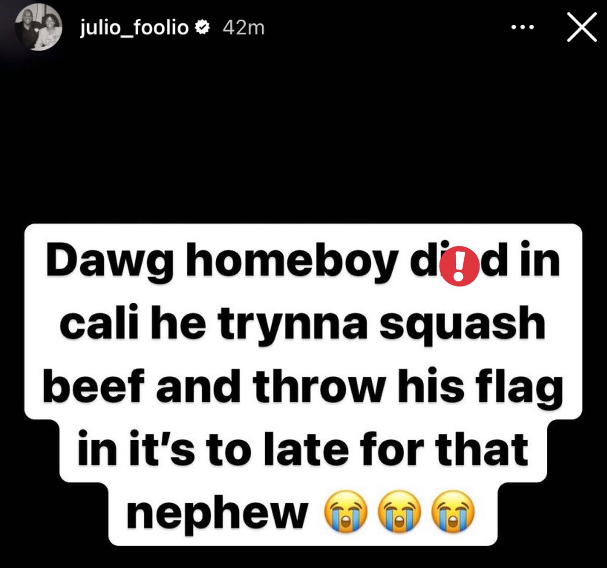 My Mixtapez on Twitter "Julio Foolio speaks 👀"