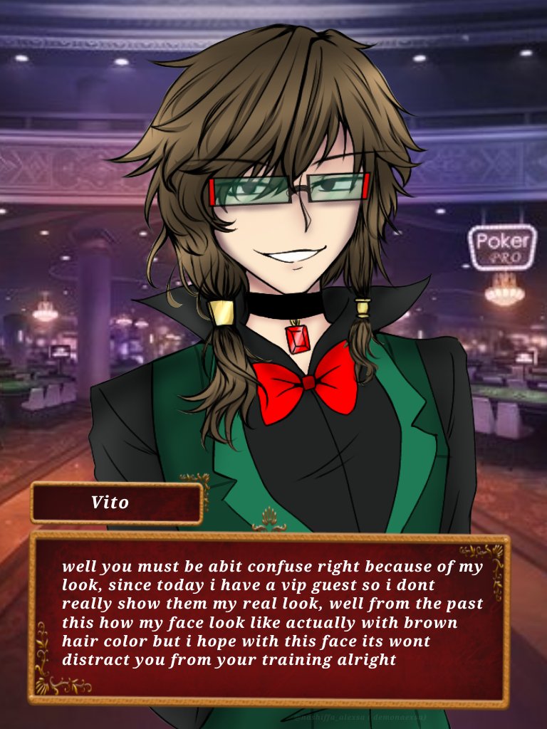 His original hair color from the past when he still a human but now even if he want to turn to his usually look his hair will be still green

Maybe he really dont want to see his past 🤷‍♀️🤷‍♀️
Who knows