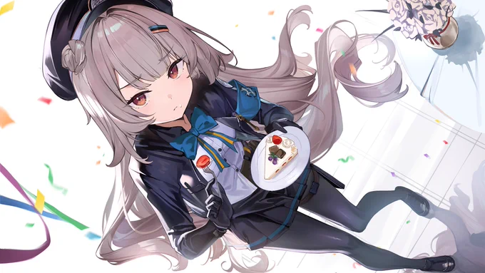 「あ…ありがとう、指揮官」 
#NIKKE #NIKKE事前登録生放送 