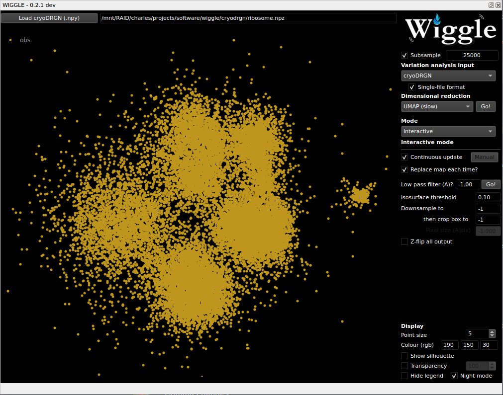 I'm excited to release a project that I've been working on for some two years now... announcing WIGGLE 🌟

Wiggle is a <a href="/UCSFChimeraX/">ChimeraX (bsky: chimerax.ucsf.edu)</a> plugin to visualise and explore #cryoDRGN and <a href="/cryosparc/">CryoSPARC</a> 3D variability results. #MolecularMovies #cryoEM #StructuralDynamics.