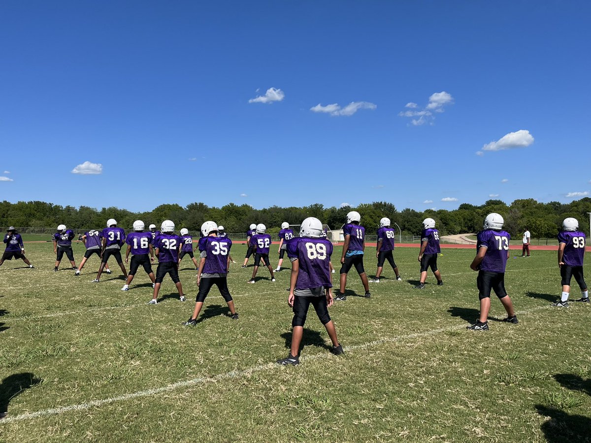 The Boys of Fall are back at it getting ready for their first game which is a week from today Sept 13 Vs Benold MS here in Elgin!! Be sure to come out and support your 8th grade EMS Wildcats!! @ELGINISD_EMS #Wildcats #ONaMi22ion #OTOTOF