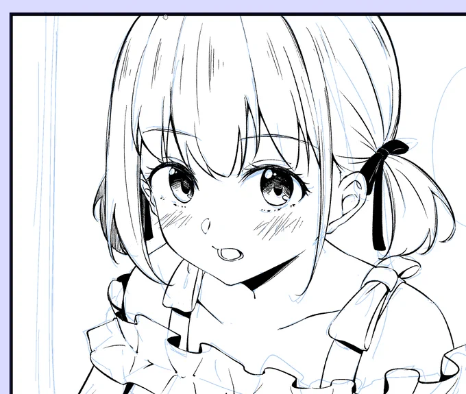 なんか描いてる🤫 