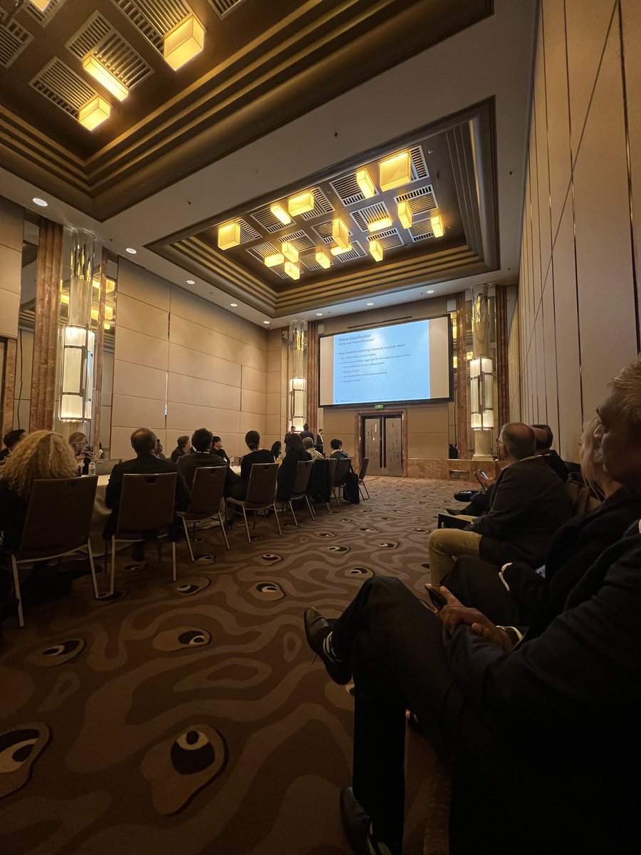markhiriart's tweet photo. Great start to the morning at #intersekt22 with some great sessions on CeFi VS Defi and the Token Mapping project with the Treasury @IntersektFest https://t.co/5ypX9Bx2Ew