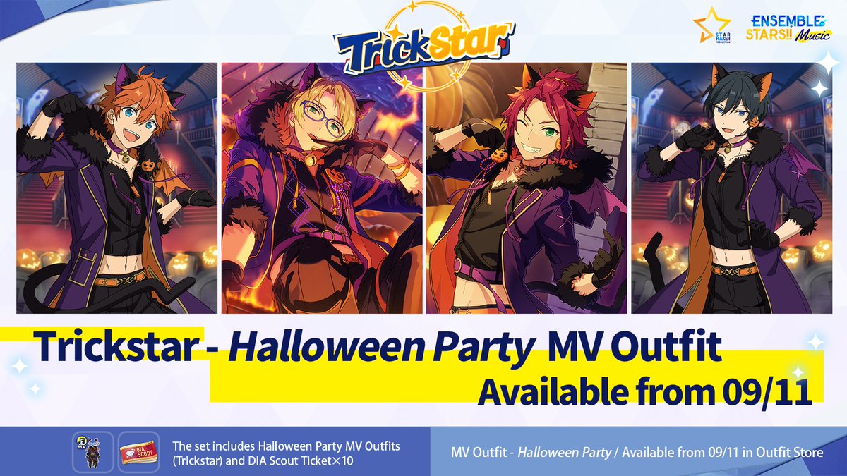 Ensemble Stars!! Music_EN on Twitter "MV Outfit Halloween Party will