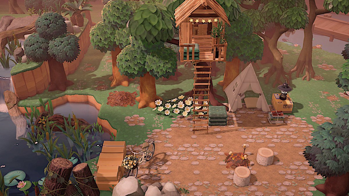 hallucynathings's tweet photo. my little modded treehouse build 🤍 https://t.co/Ae2iZU5DVM
