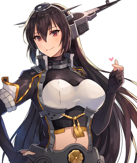 指ハート長門さん(再掲) 