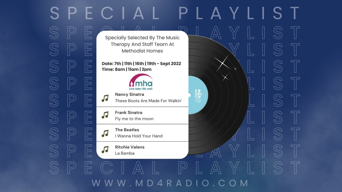 MusicforDemUK's tweet photo. To celebrate World Alzheimer's Month, @yourMHA staff team and music therapists have complied an hour-long special playlist for m4d Radio 🎶
TUNE IN on m4d Radio today at 8 AM, 11 AM, & 2 PM 👇 https://t.co/Zj62rSm8fp
#WorldAlzMonth #KnowDementia #KnowAlzheimers #LUML https://t.co/QkJ6c8sELu