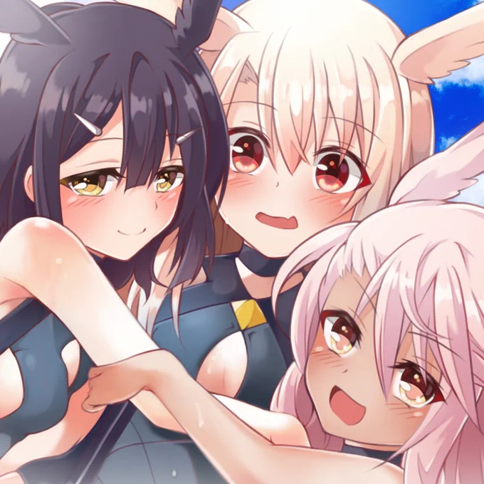 水着ワルキューレ☆三姉妹イリヤ、美遊、クロ 