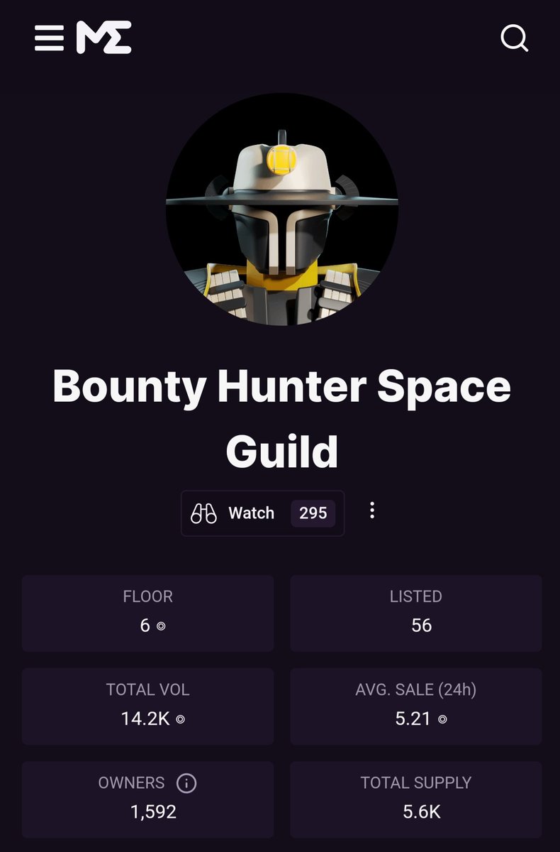 Major milestone check in:

ATH 6 SOL fp ✅️
ATL 56 listed (1.1%) ✅️

We won't stop and we won't sleep. Onward and upward. This is the result of dedication and tight community. THE diamond hands 💎🙌

Here we go!

#BuildTheGuild #ForTheGuild