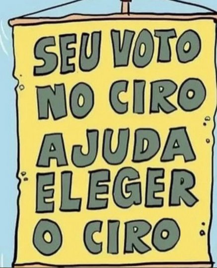 WilliamJacob's tweet photo. Seu voto no Ciro ajuda o Ciro e o Brasil https://t.co/nEojxkas5f