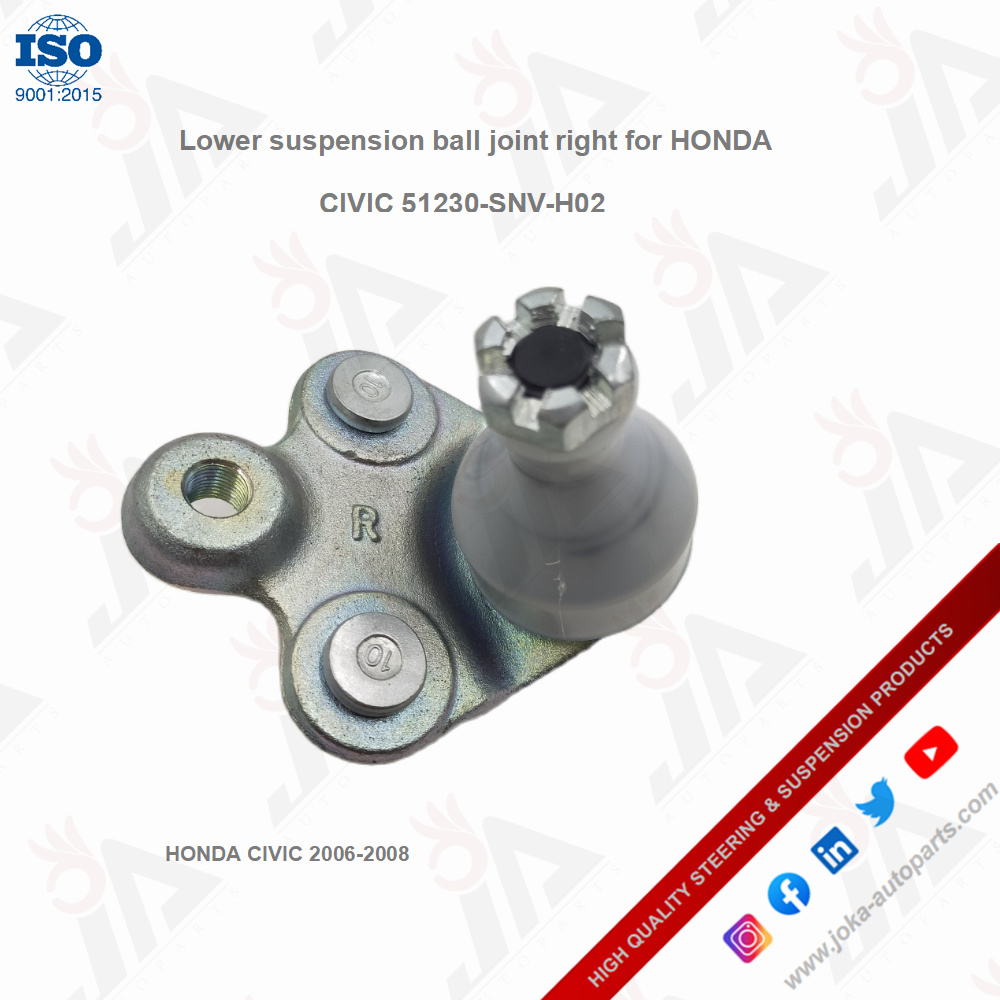 Joka_autoparts's tweet photo. Lower suspension ball joint right for HONDA CIVIC 51230-SNV-H02
#tierodend #axialrod #honda #steeringrod #stabilizerlink #suspensionrod #landrover #toyota #mazda #isuzu #mitshubishi #vw #bmw #mercedesbenz #ford #gm #cadillac #jeep #balljoint #heimjoint #endjoint #swaybarlink https://t.co/sjH9dWYeWJ