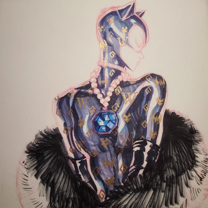 Sometime dry markers help out... #Sketchtember 