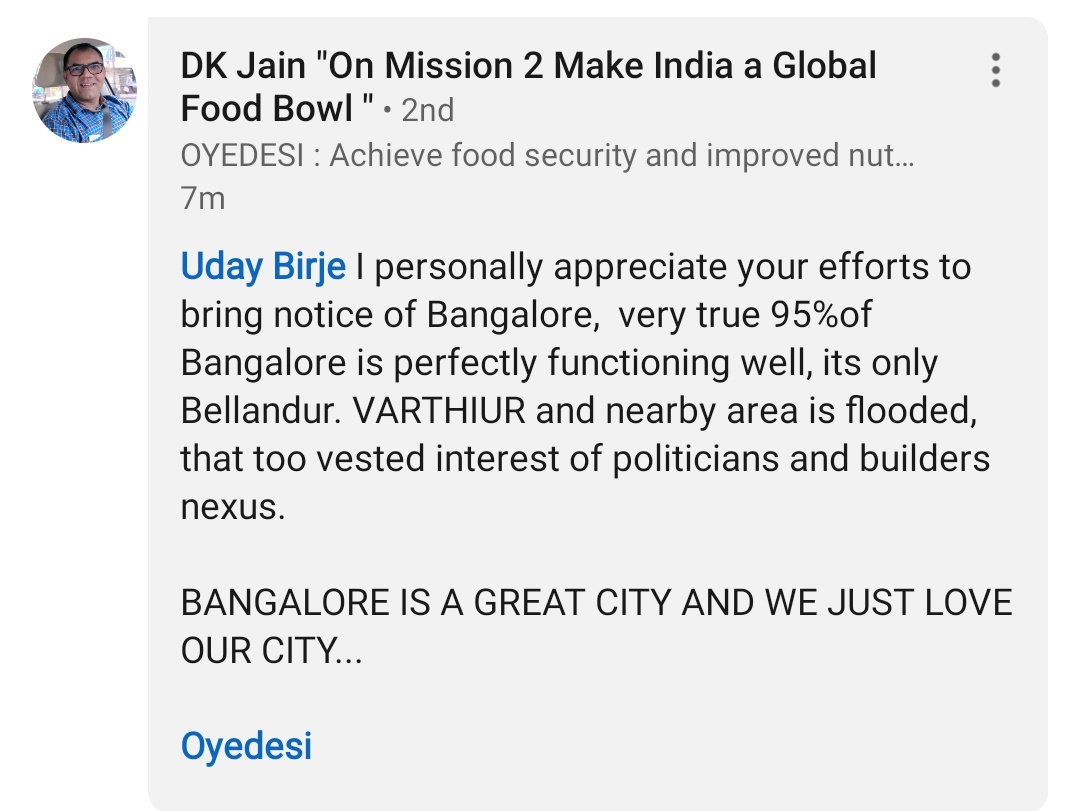 uday_birje's tweet photo. This issue is blown out of proportion by media. Received many many such messages on all platforms.
@drashwathcn #BengaluruRain #bengalururains #stsrtups #startup #innovation #bengaluru https://t.co/YYzYeMDISd