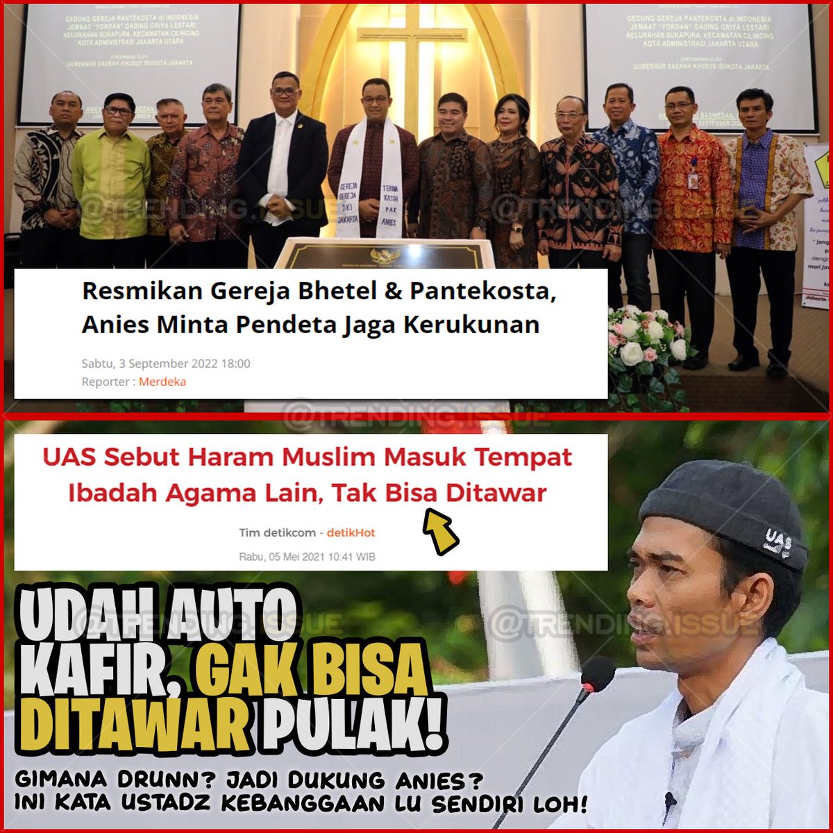 Gimana Drun, uda auto kafir kah kalau ini? 🤣 😅 😂