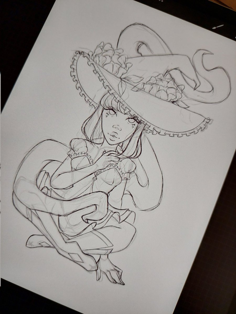 angelfacej12's tweet photo. Getting ready for the spooky season. #spookymonth #kawaiigirl #kawaiiwitch #digitalsketch #digitaldoodle #Procreate https://t.co/4UApvzKMr1