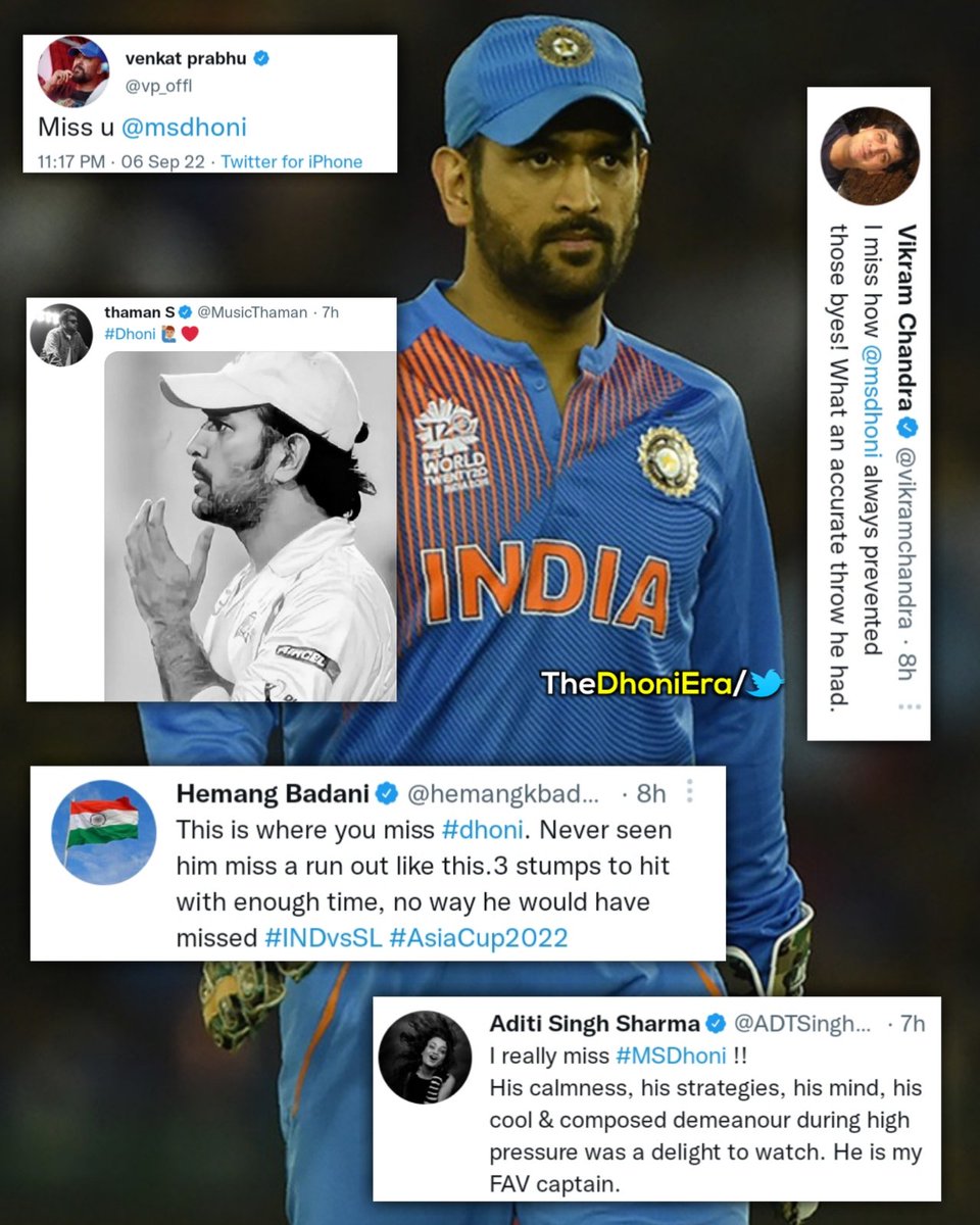 TheDhoniEra's tweet photo. Miss you Dhoni 😢💙 

@MSDhoni #TeamIndia #MSDhoni https://t.co/ODnLP0KdVI