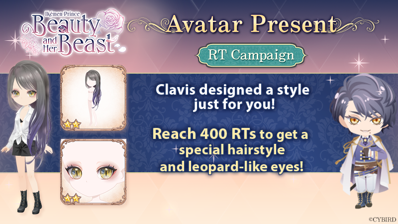 ikepri_en's tweet photo. Clavis: I had the designers make me some special avatars just for you, my dearest Belle ✨

I'm such a handsome and kind prince that I'd give them out for free...but that's not exciting, is it? Haha! I'm glad we agree! Get a total of 

400 RTs

to get my hair &amp; eyes! 💖

#ikepri https://t.co/LTwTt6HhhW