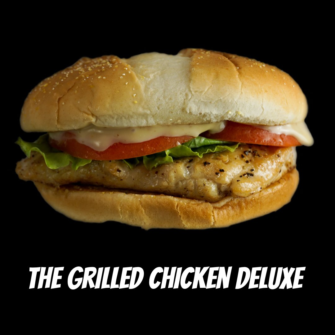 BurgerHouseEug's tweet photo. The GRILLED chicken DELUXE sandwich is HOT 🥵 right now and just waiting for you to devour it! With lettuce 🥬 tomato 🍅 and honey mustard 🍯 this HEALTHY 💪 option hits the spot 👍 https://t.co/zlkbIwq6lx