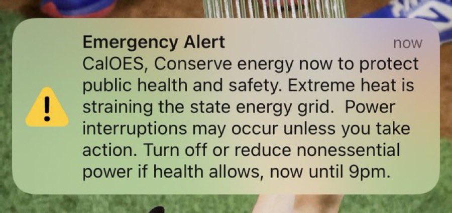 jakeclevine's tweet photo. The Yin and Yang of grid resilience in the time of climate change: 

🔥 A terrifyingly close brush with… a statewide grid failure.

💧 And then, a groundswell of millions of individual people, businesses, and communities who saved it. https://t.co/HdyOHyJx4k