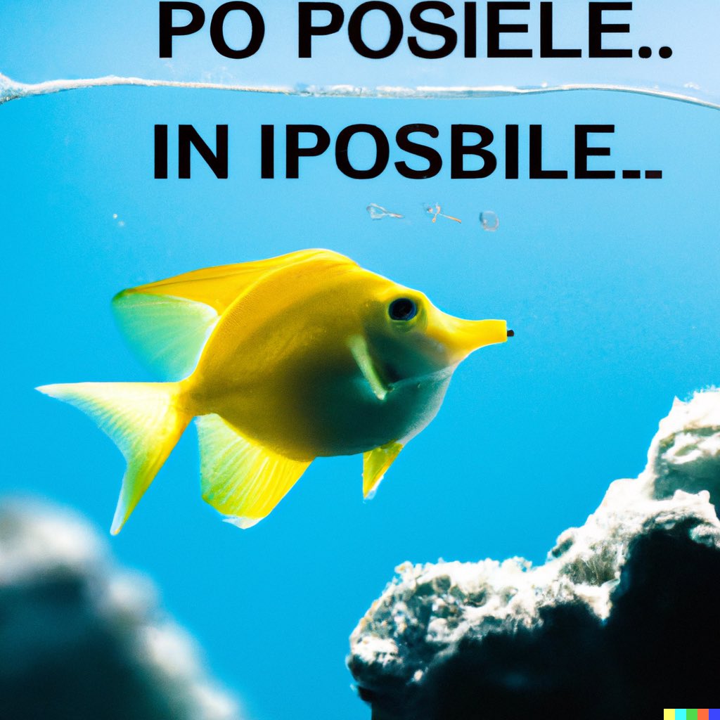 SharksieForReal's tweet photo. I got DALL-E access and can confirm: robots make better memes than humans https://t.co/8oByClHLSp