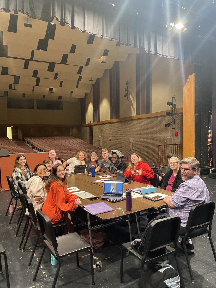 SHSTheatre's tweet photo. Our first read through for The Play That Goes Wrong was tonight and it was a success! So much laughter and joy filled this room, and we just can’t wait to bring this show to our stage in mid November! Our first read through for our Peter Pan One Act is tomorrow night as well!✨ https://t.co/2jpK739x7V