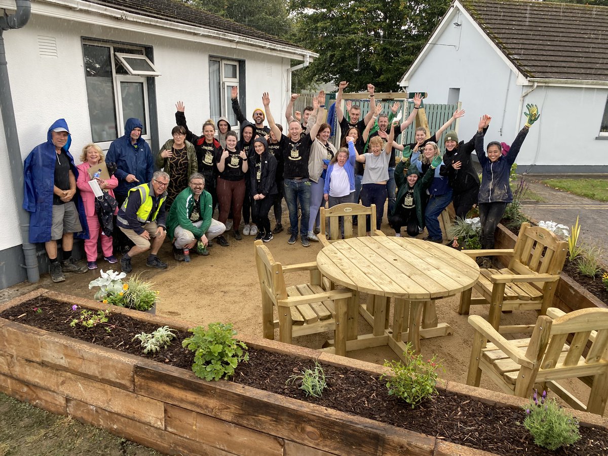 spaces_outdoor's tweet image. Thank you @IrishDistillers Jameson Experience Bow St Team for building a new garden for @Peamount_Health residents Mary and Pat - delighted to add our professional guidance with our pals from @DifferenceDays #givingback #differencedays