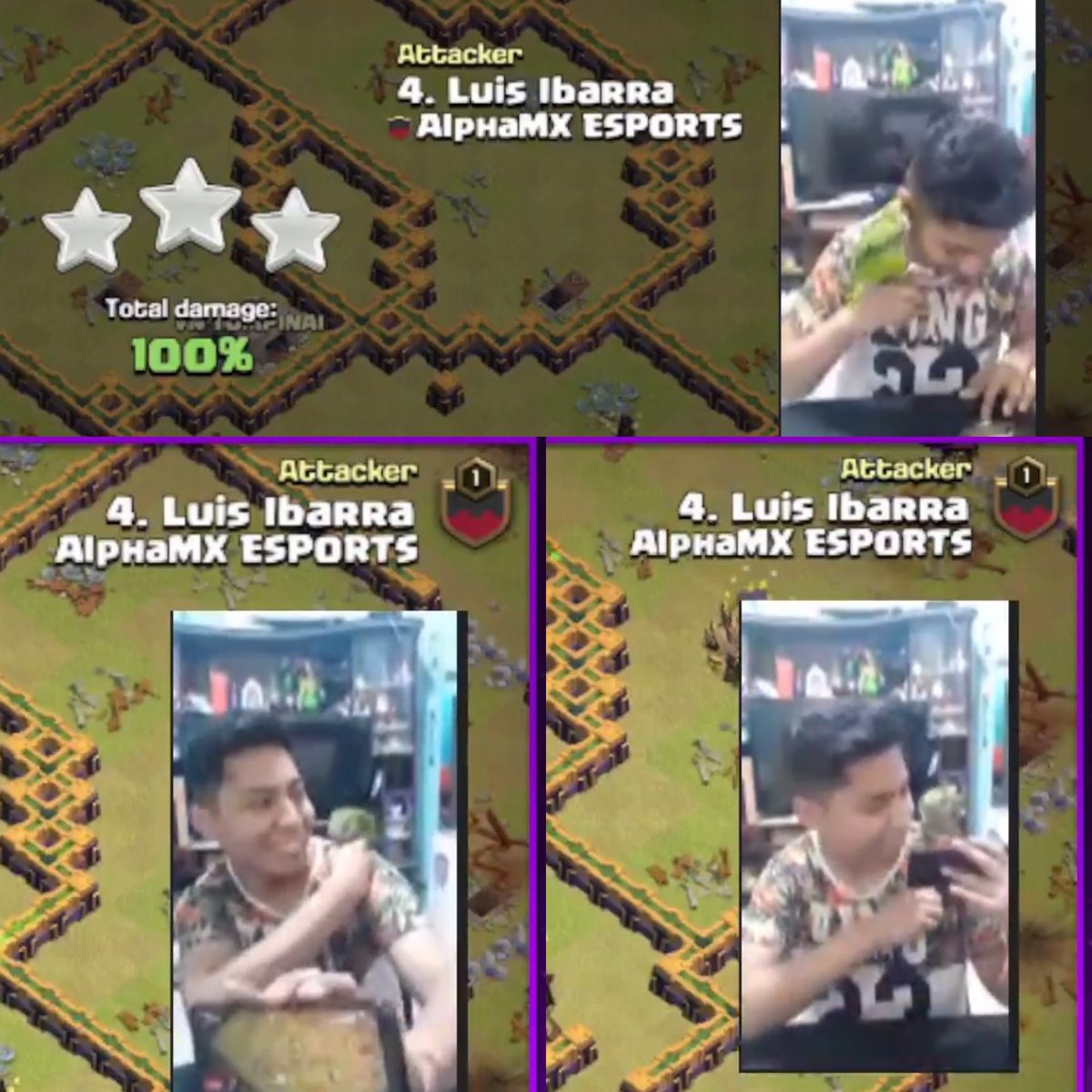 Aries__Gaming's tweet photo. More @FireFiera fun tonight for the Upper Bracket playoffs!🔥
@Luis_ibarra_14’s bird aka his spotter, stole the show! 🥰😍
#clashofclans #cocesports #FireFiera https://t.co/OROoJ4Gb8G