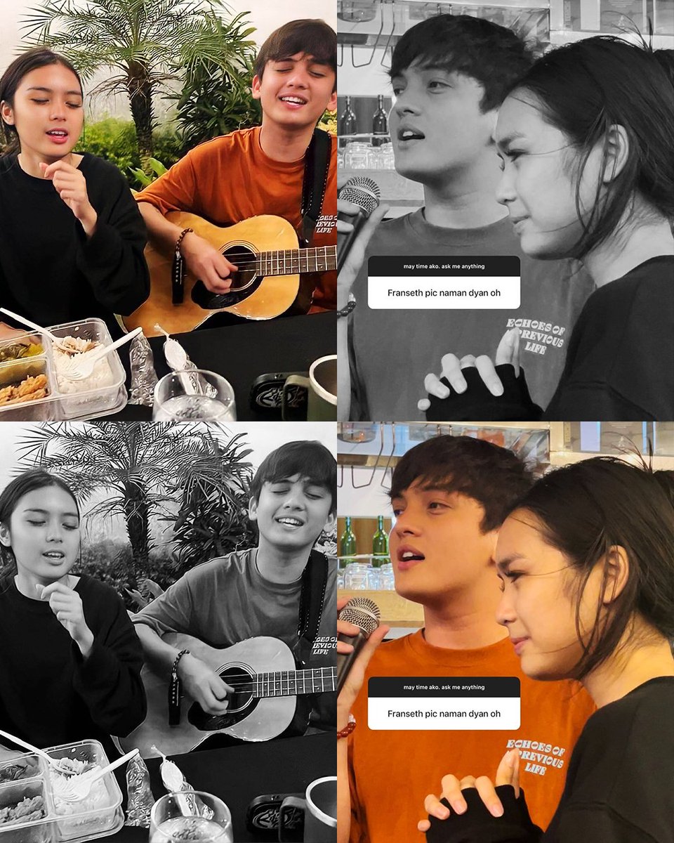 jaesfvr's tweet photo. ang saya naman ng bonding ng lowkey couple na 'to 🥹🎶

#FranSeth | #DirtyLinen
#FrancineDiaz | #SethFedelin https://t.co/wkcCI2x5eR