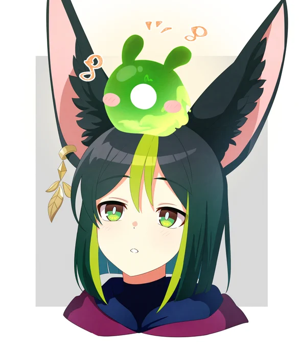 仙霊ちゃんは緑をお迎えしました かわいい 