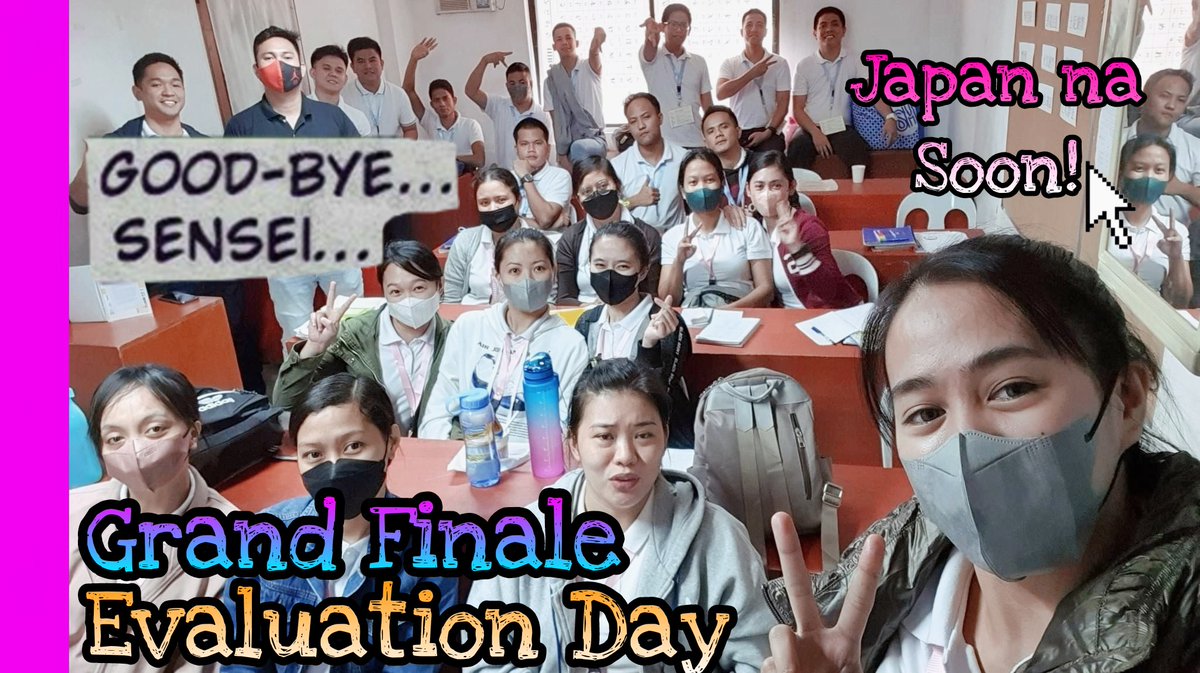 LeanDeJesus7's tweet photo. https://t.co/wk8hjEdGm3

Grand Finale - Evaluation day - ( KAIWA ) かいわ

After ng 6 months mahigit na pag aaral andito na tayo sa point kung saan susubukin na yung mga napag aralan namin.

#titp 
#évaluation 
#kaiwa 
#nihongoclass 
#nihongobenkyou 
#nihongonow 
#nihongo https://t.co/cpXvFCp603