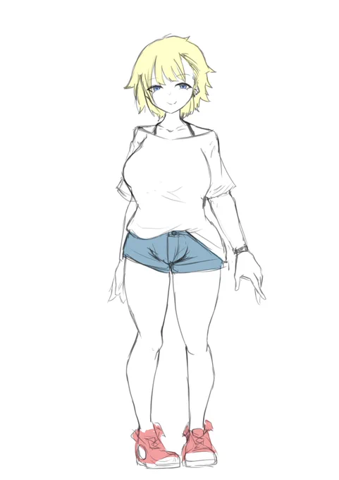 今描いてる漫画の主要キャラ出来た。
コレで行こうと思います。 
