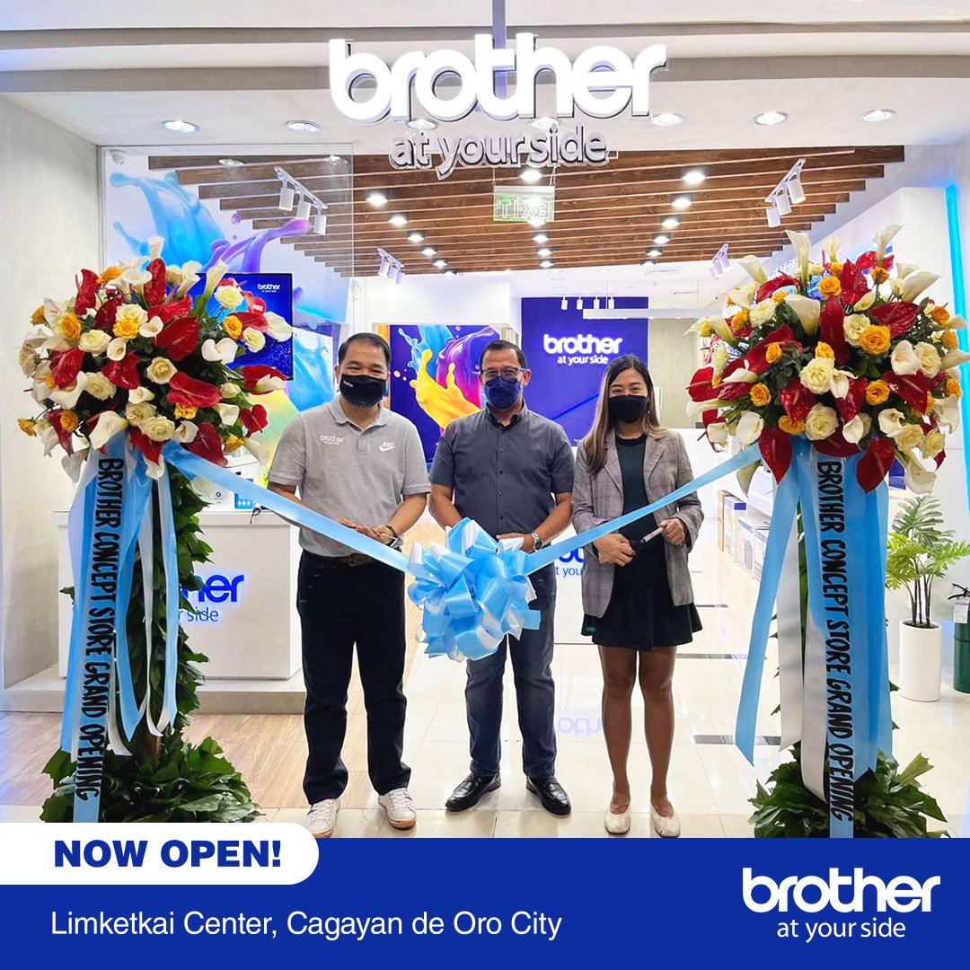 The newest Brother Concept Store is now open to serve Cagayanons! Visit us at 1st Level, West Concourse Limketkai Mall, Cagayan de Oro to shop for Brother machines and consumables. Ali namo, Cagayanons!