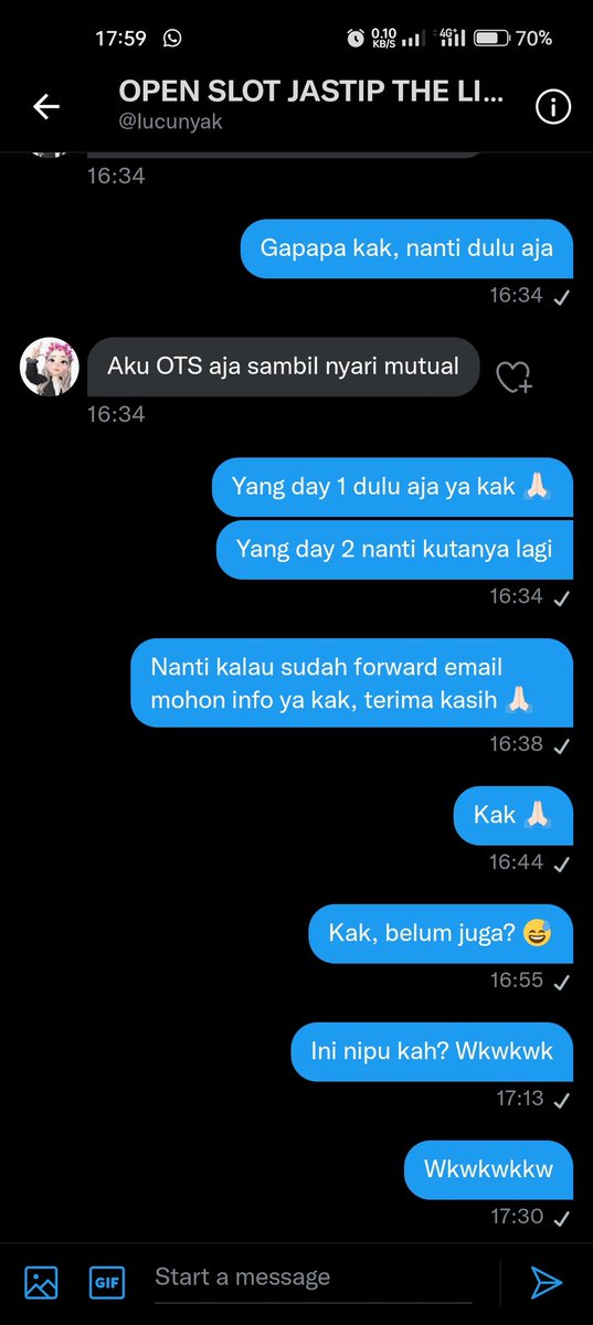 thetorturedp0et's tweet image. #zonaba #zonauang titip hs

Akun penipu jual tiket jangan mau gais udah ketipu 240k wkwkwkw

@Iucunyak @whyweIose nanti paling ganti usn lagi. Ati ati ya