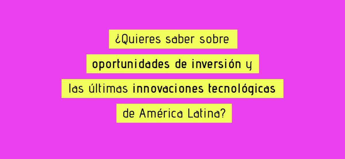 Se acerca el mayor evento de #LATAM en #TECH #Audiovisuales #EnergiasRenovables #Biotech Participa y conoce por qué Uruguay es un destino de inversiones y hub de innovación en #LATAM No te lo pierdas bit.ly/3TfoTrd
 
<a href="/el_BID/">Banco Interamericano de Desarrollo</a> <a href="/MIEM_Uruguay/">MIEM Uruguay</a> <a href="/mef_Uruguay/">Ministerio de Economía y Finanzas</a> <a href="/UruguayXXI/">Uruguay XXI</a> <a href="/ANIIuy/">ANII - Uruguay</a>