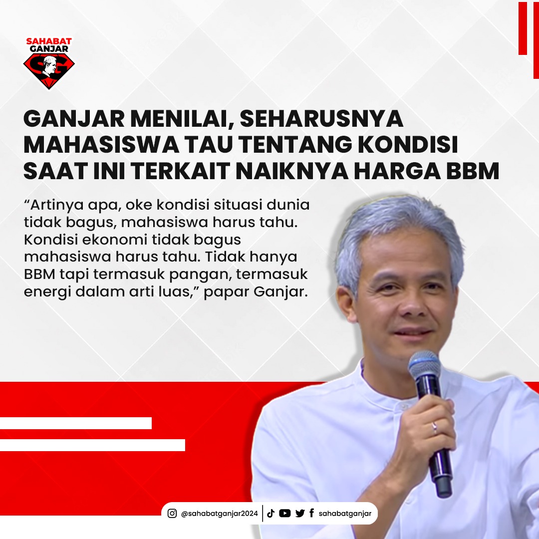 sahabatganjar's tweet photo. Suasana berubah riuh tepuk tangan saat orang nomor satu di Jateng itu memasuki aula tempat acara Pekan Ta’aruf Unissula 2022.  Ganjar menyapa sejumlah mahasiswa sambil berjalan menuju panggung.

#SahabatGanjar #GanjarPranowo #Ganjar https://t.co/mj3WCweO6a