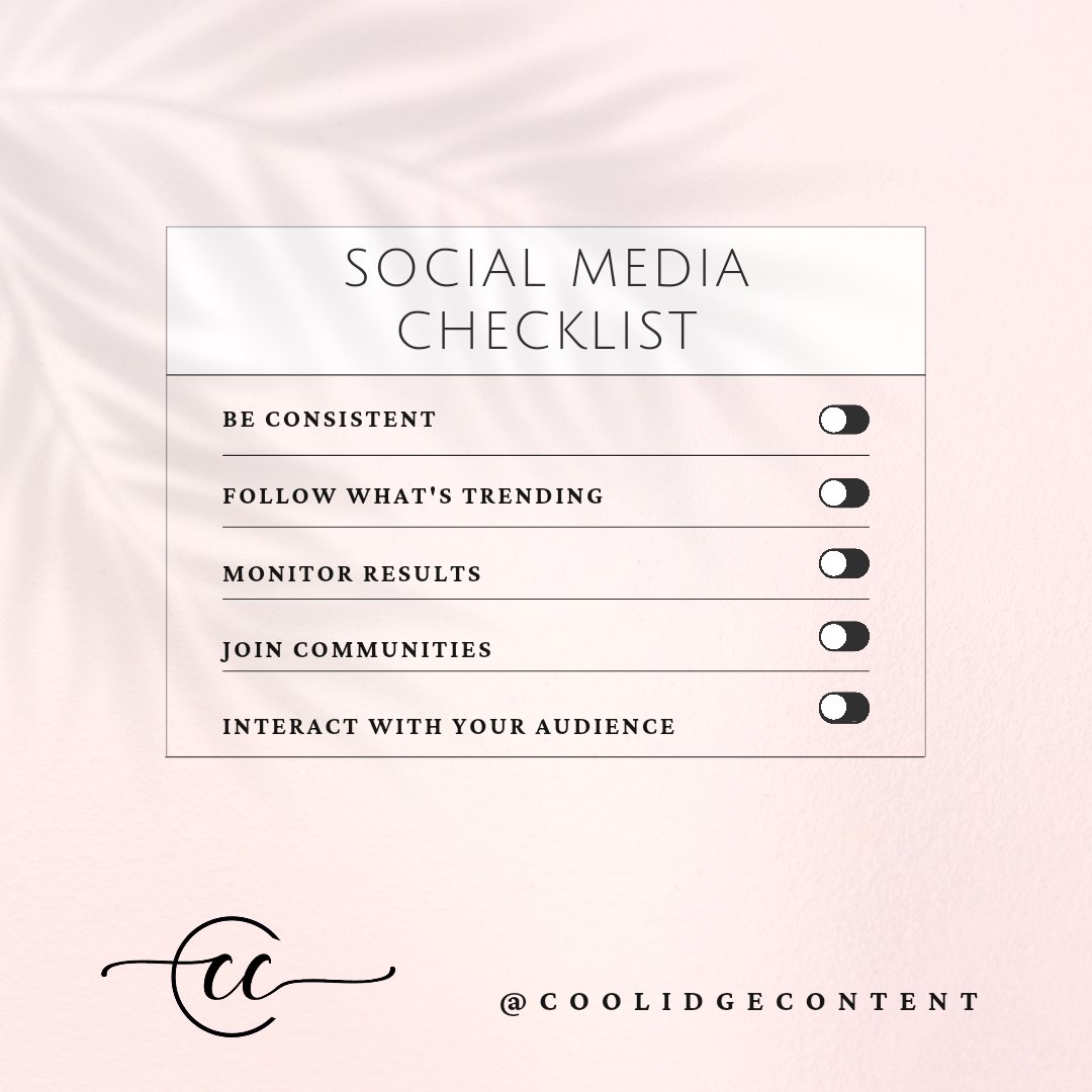 coolidgecontent's tweet image. ⚡️Does your business have trouble staying on track with any or every task on this list?#socialchecklist #socialmedia
#socialmediamanagement
#socialmediamarketing
#socialmediatips
#content #contentcreation #contentstrategy  #supportlocalsocial #smm #increaseyoursocialworth